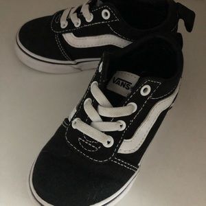Black and white Vans (toddler 7)